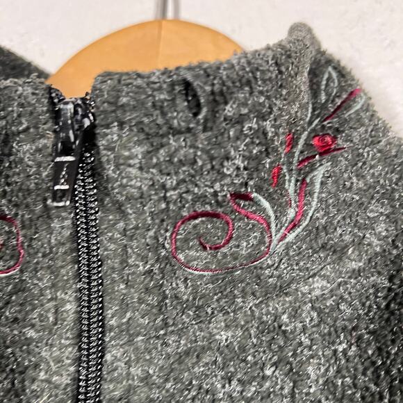 Victoria's Secret Country Quarter Zip Pullover Embroider LS Casual Sweatshirt S - Picture 3 of 6
